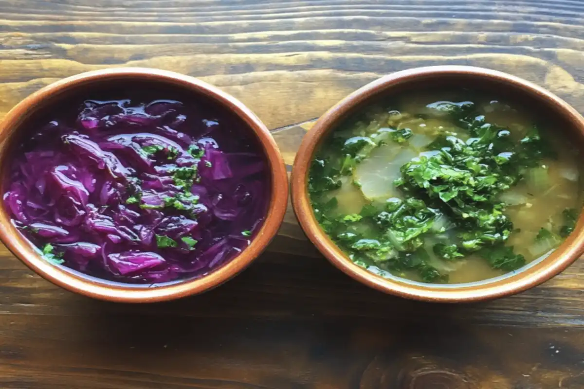 Substitute Red Cabbage for Green Cabbage in Soup